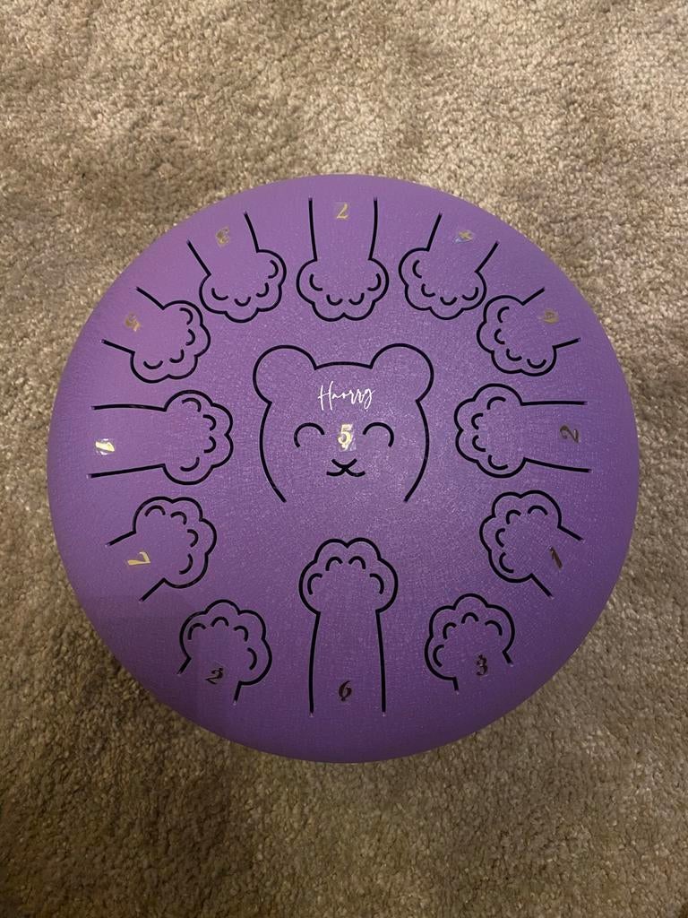 Happy drum 31cm paars, Ophalen of Verzenden, Gebruikt, Melodische percussie