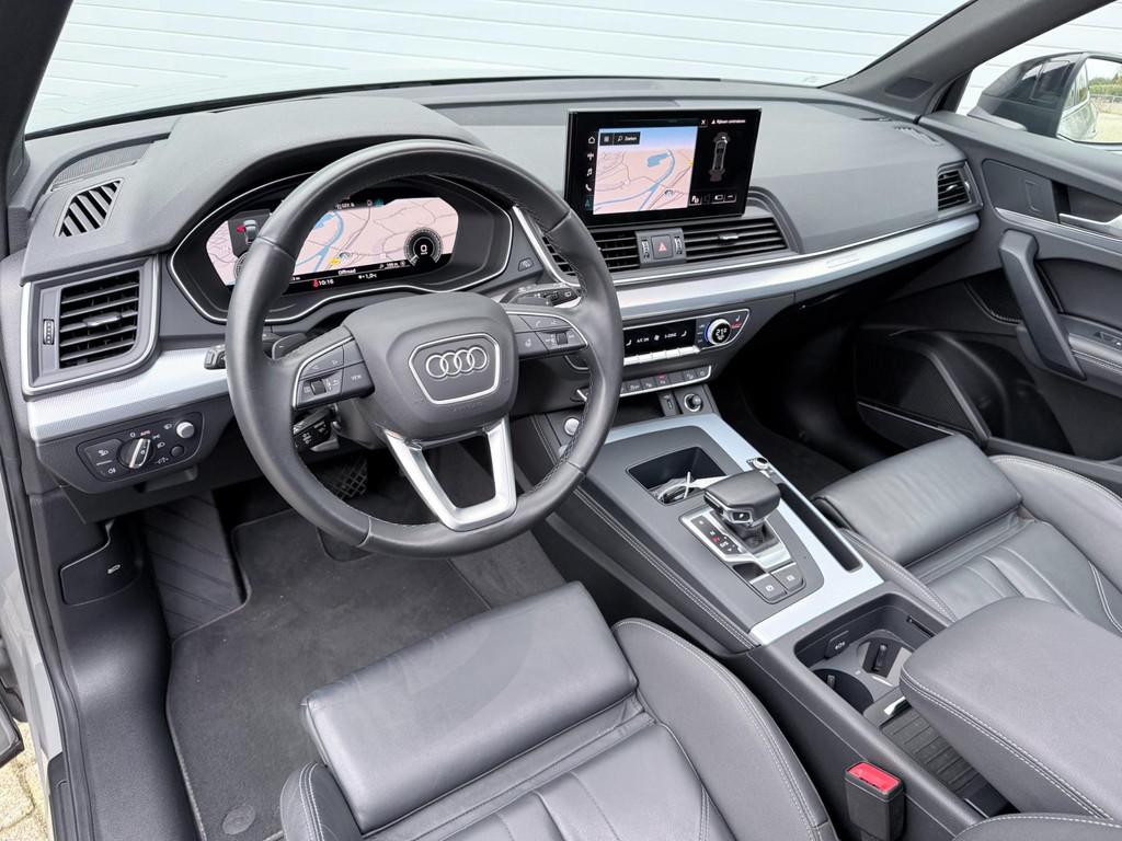 Audi Q5 Sportback 55 TFSI e S edition|PANO|ACC|T.HAAK|LEER|B, Auto's, Automaat, Gebruikt, Zwart, 4 cilinders