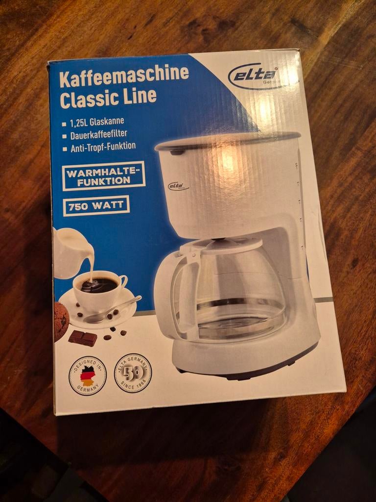 Nieuwe Elta Koffiezetapparaat Classic Line - 750W, 10 kopjes of meer, Gemalen koffie, Ophalen of Verzenden, Koffiemachine