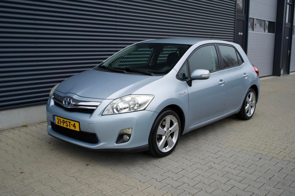 Toyota Auris 1.8 Full Hybrid 5DR CVT 2011 Blauw, Zwart, 4 cilinders, Blauw, Leder en Stof
