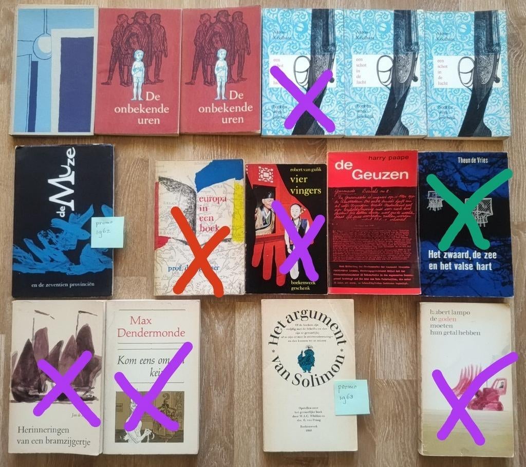 Boekenweekgeschenk jaren zestig, zoek uit, Ophalen of Verzenden, Gelezen