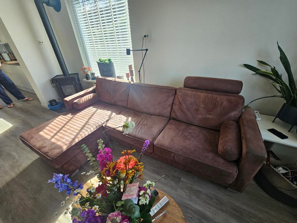 Geres voor Thijs Montel Bank met lounge gedeelte, Ophalen, Gebruikt, Stof