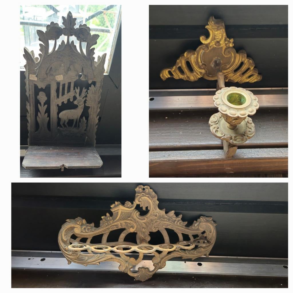 Antieke wanddecoratie, Antiek en Kunst, Antiek | Koper en Brons, Ophalen of Verzenden