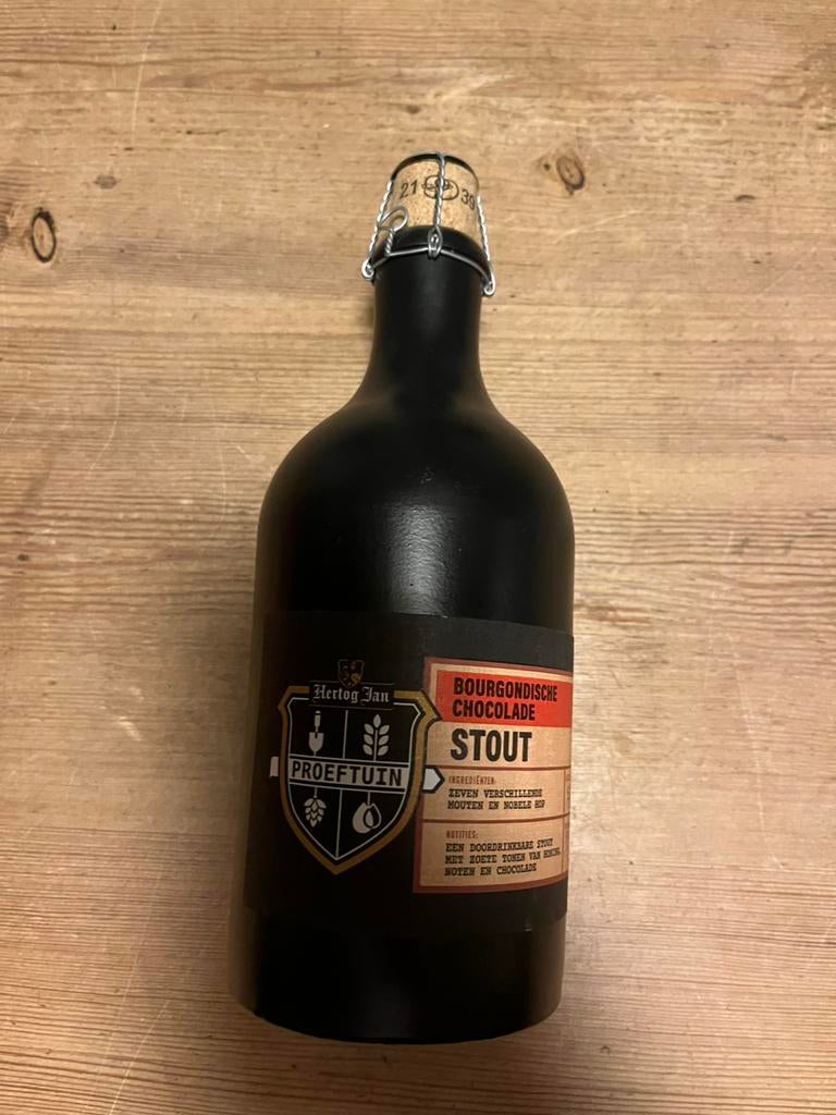 Hertog Jan Proeftuin stout, Verzamelen, Ophalen of Verzenden, Zo goed als nieuw, Flesje(s), Hertog Jan
