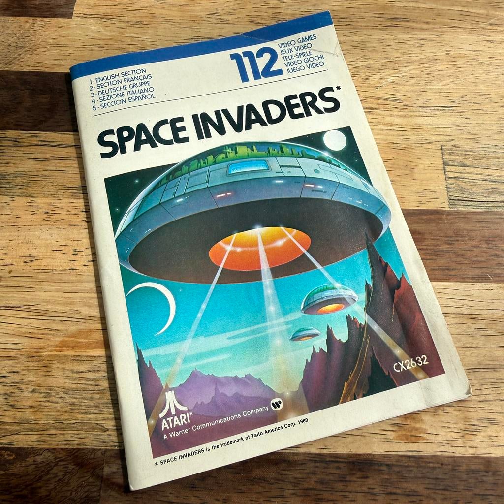 Space Invaders – Atari 2600 – Handleiding – CX2632 – Manual, Avontuur en Actie, Gebruikt, 1 speler, Ophalen of Verzenden