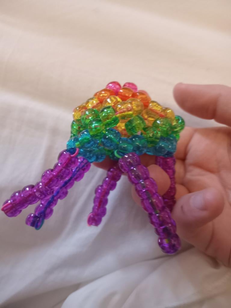 Kandi Jellyfish Regenboog - Handgemaakt, Ophalen of Verzenden, Nieuw, Overige typen