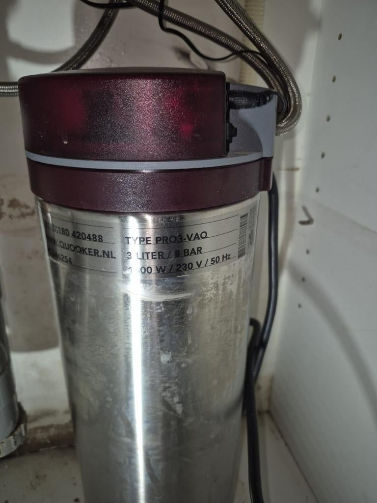 Quooker 3L boiler met ronde rvs kraan, Ophalen of Verzenden