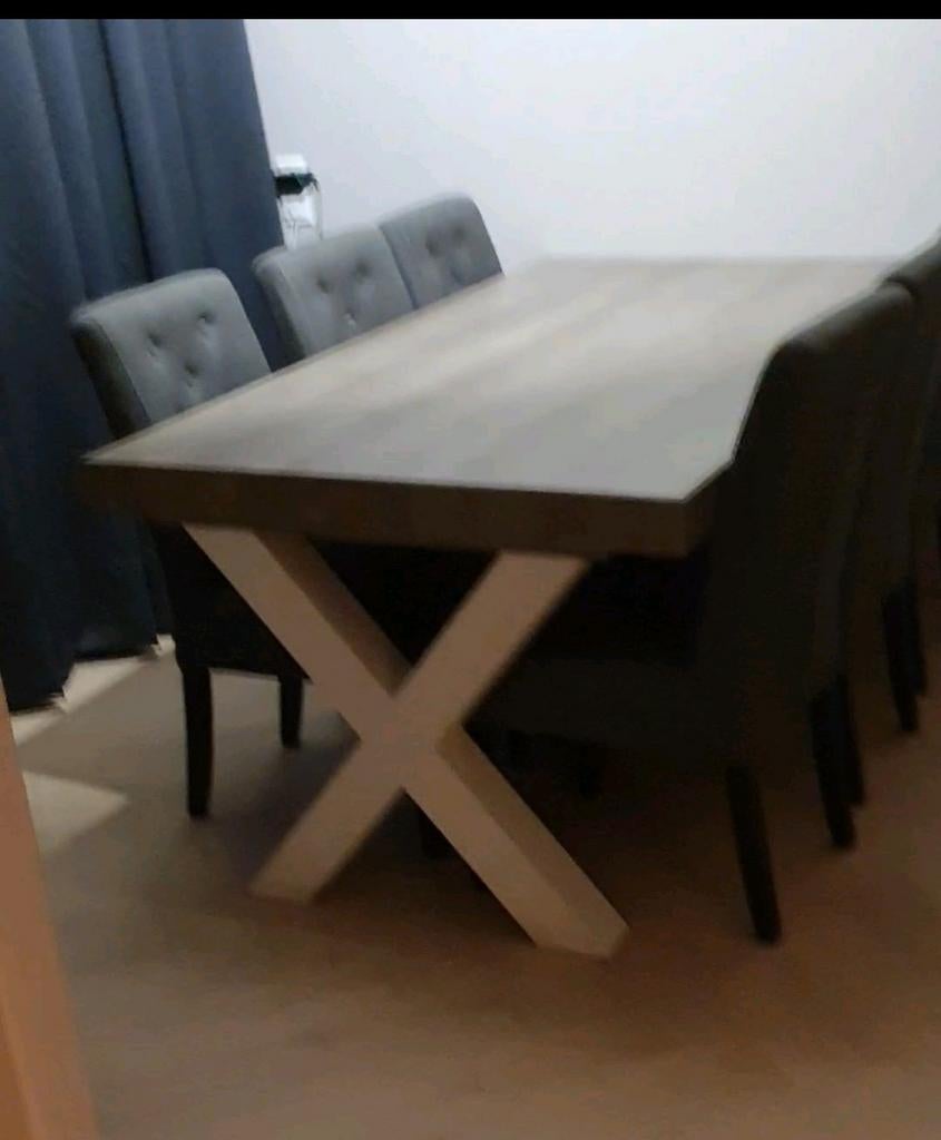 Meubel set Lynn van leen bakker, Ophalen, Zo goed als nieuw, 4 tot 6 stoelen, Leen bakker