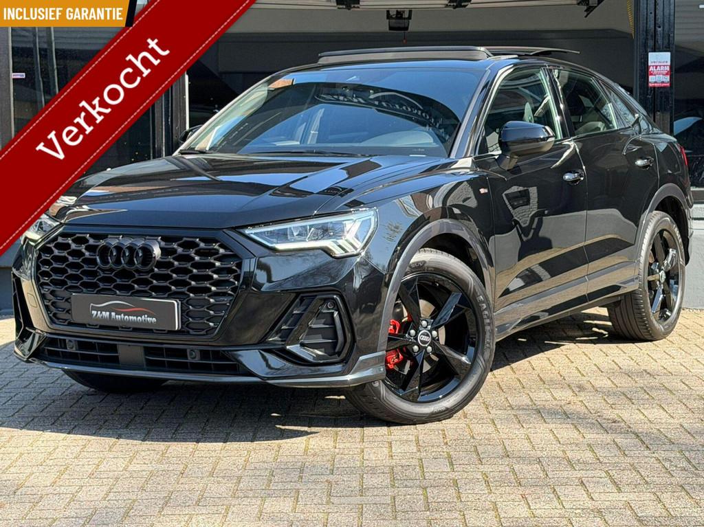 Audi Q3 Sportback 35 TFSI S-Line Aut*Pano*Matrix*Leder, Zwart, 4 cilinders, 150 pk, 1505 kg