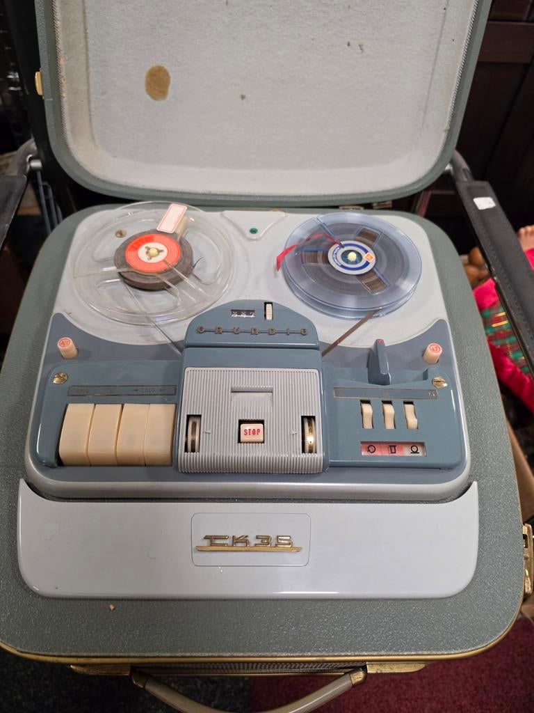 Grundig TK35 Bandrecorder - Vintage Audio Apparaat, Ophalen of Verzenden, Bandrecorder, Met banden