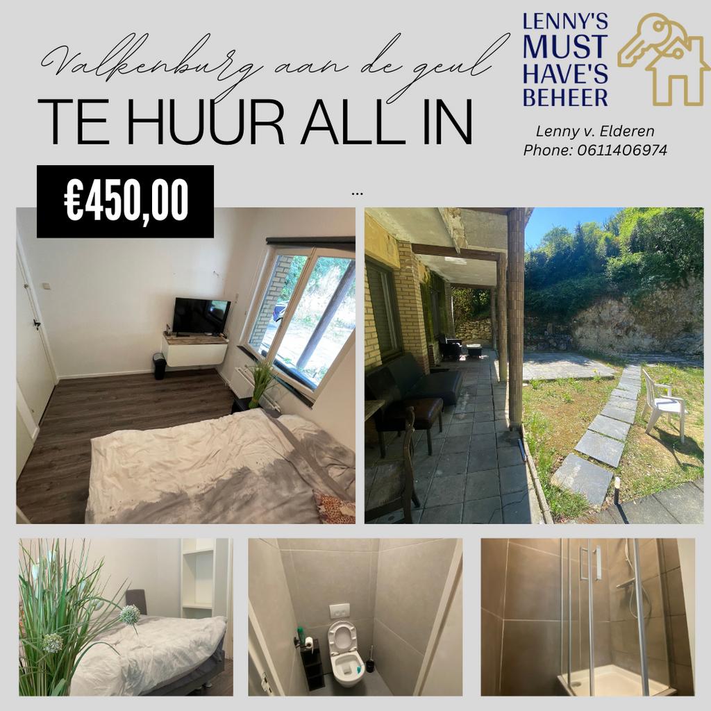 ‼️ALL IN KAMER TE HUUR VALKENBURG AAN DE GEUL‼️, 50 m² of meer