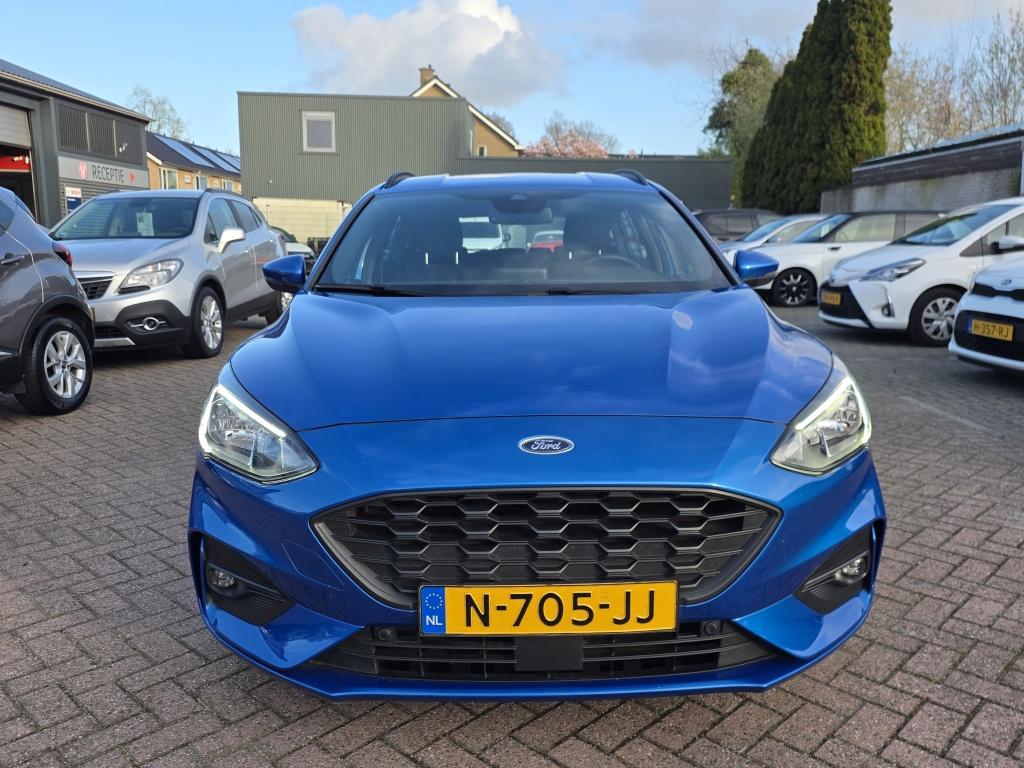 Ford FOCUS Wagon 1.0 EBH ST-line, Busines, trekhaak, navi, a, Stof, Blauw, Origineel Nederlands, 19 km/l