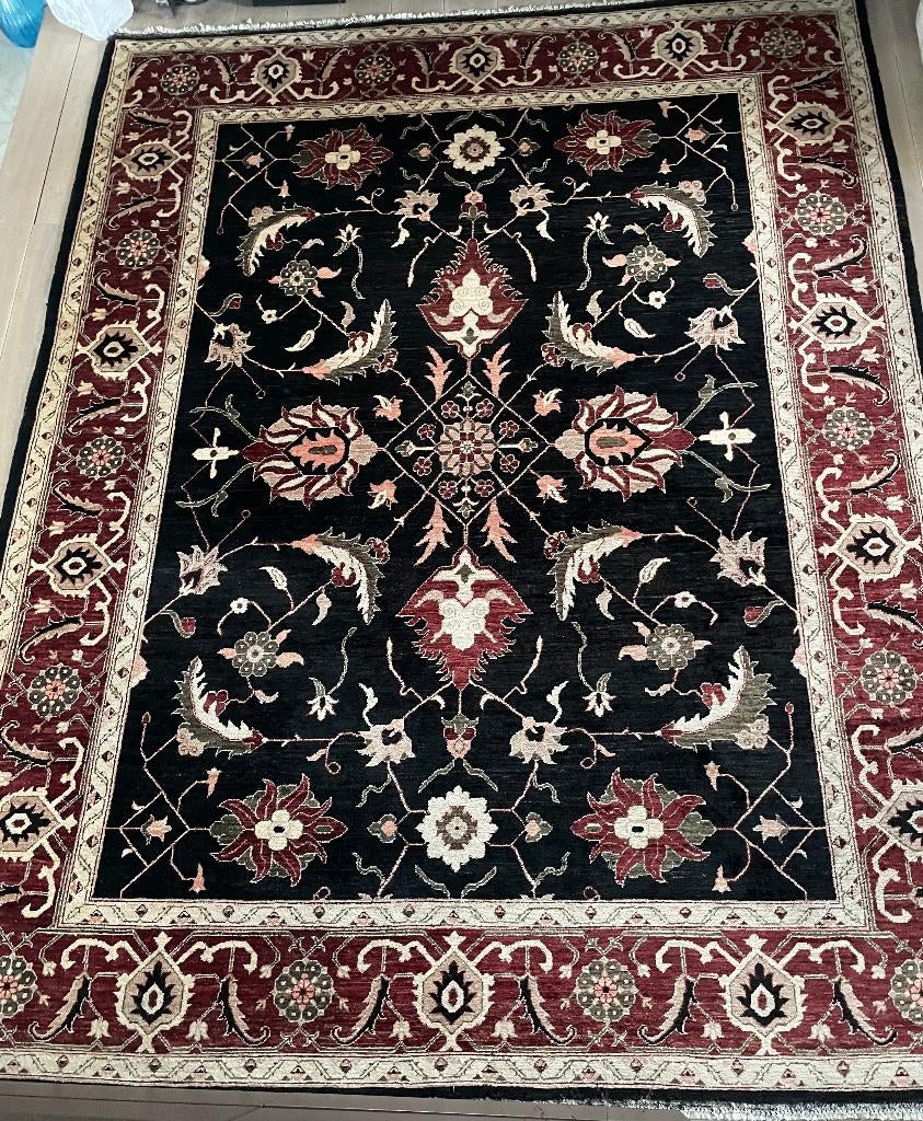 ziegler tapijt handgeknoopt 255 x 330, Ophalen, Gebruikt, Zwart, 200 cm of meer