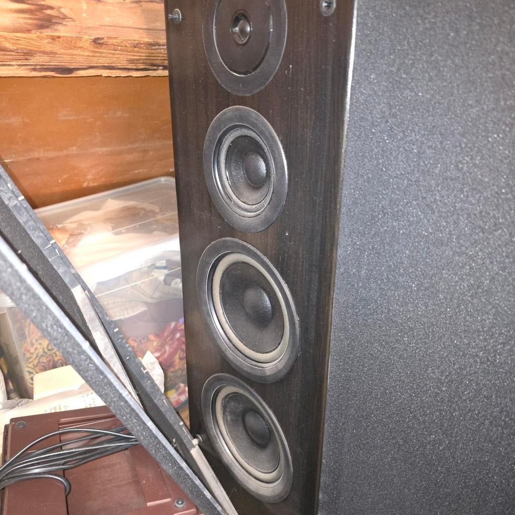 Philips FB820 speakers - opnieuw gefoamd, Philips, Gebruikt, Ophalen of Verzenden, 120 watt of meer