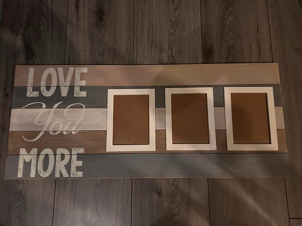 Fotolijst 'Love You More', Ophalen, Zo goed als nieuw