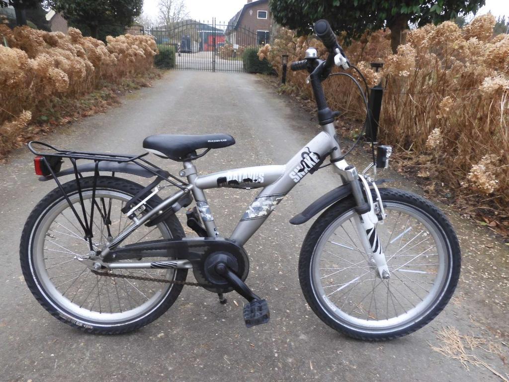 Hippe zilvergrijze 20 inch Batavus snake met lage opstap, Fietsen en Brommers, Batavus, Zo goed als nieuw, 20 inch, Ophalen