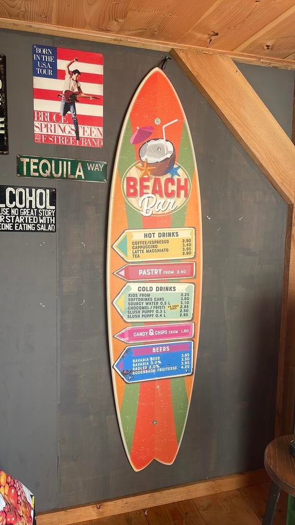 Surf bord decoratie, Ophalen of Verzenden, Gebruikt