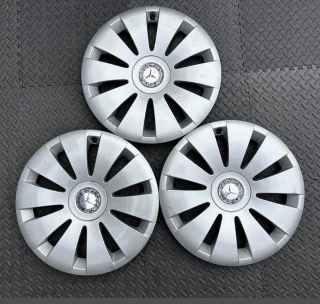 3 Originele Mercedes-Benz wieldoppen 16 inch, Auto diversen, Wieldoppen, Ophalen of Verzenden