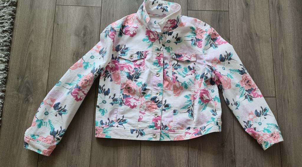 Punt gaaf witte (spijkerjasje) bloemen Gerry Weber edition, Wit, Maat 42/44 (L), Ophalen of Verzenden, Zo goed als nieuw