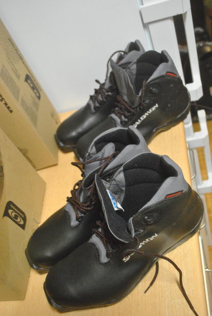 Langlaufschoenen, Salomon, mt 42, Sport en Fitness, Skiën en Langlaufen, Zo goed als nieuw, Schoenen, Langlaufen, Salomon, 160 tot 180 cm