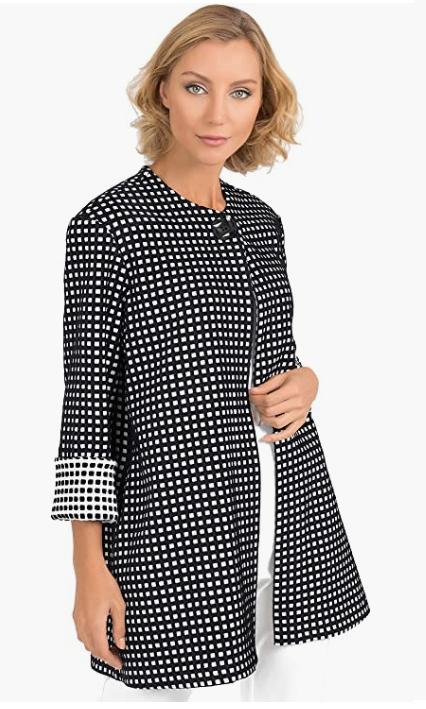 oseph Ribkoff prachtig wit/zwart chique jas mt 46