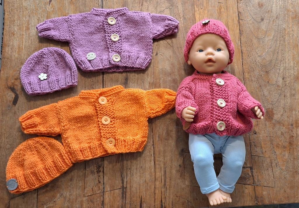 Baby born setje ( 3) kleuren, Kinderen en Baby's, Speelgoed | Poppen, Ophalen of Verzenden, Babypop