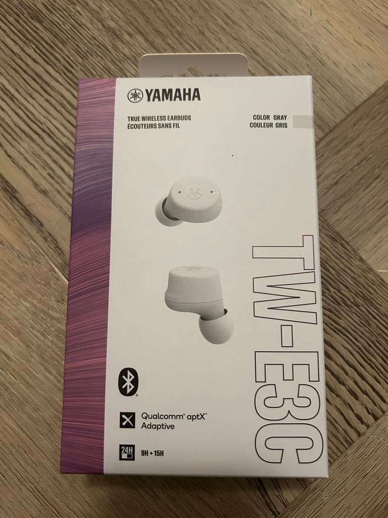 Yamaha TW-E3C True Wireless Earbuds Grijs, Ophalen of Verzenden, Nieuw, Overige merken, Draadloos