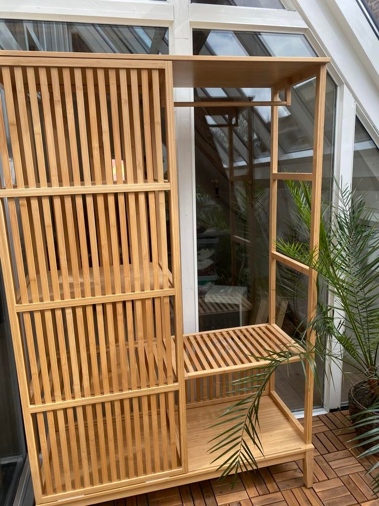 Nordiska Bamboe kast, Huis en Inrichting, Kasten | Kledingkasten, Zo goed als nieuw, 150 tot 200 cm, 100 tot 150 cm, 25 tot 50 cm