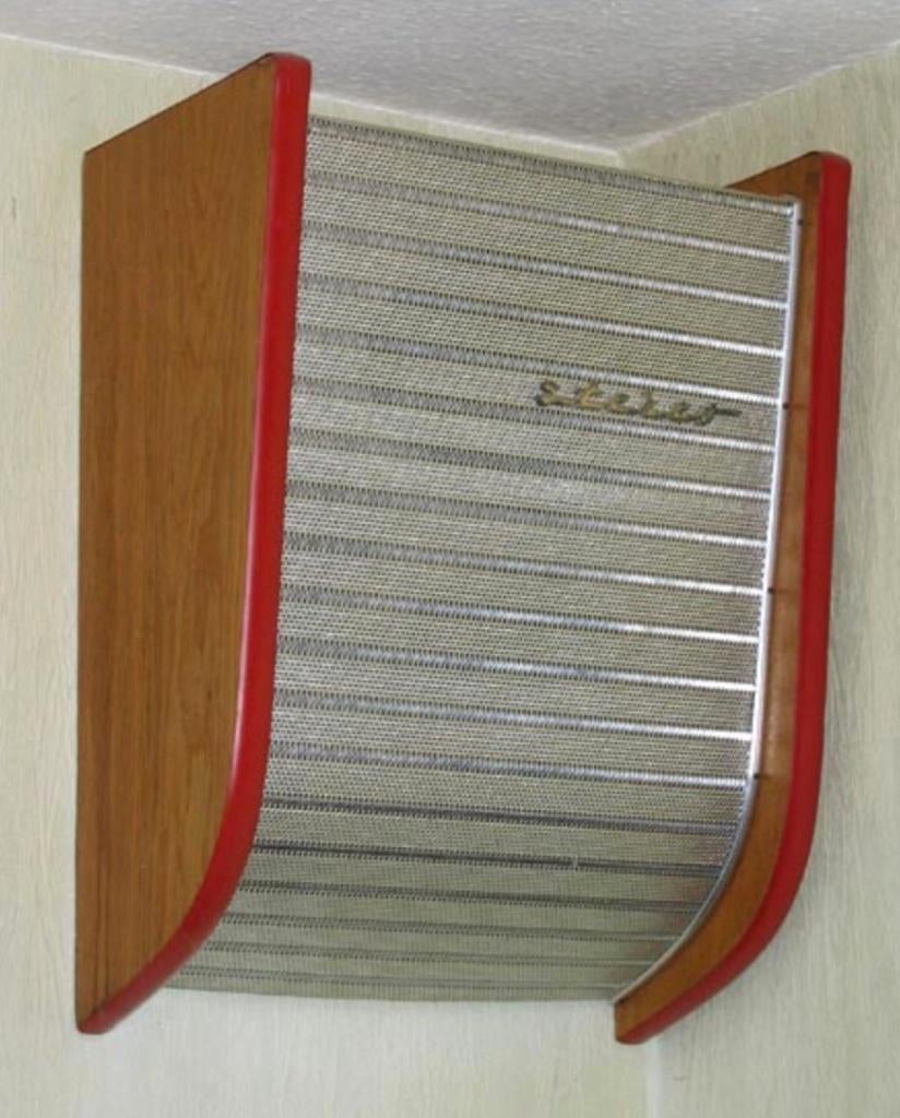 NSM Fanfare jukebox luidspreker boxen en microfoon gezocht, Ophalen, Gebruikt, 1950 tot 1960, Overige merken