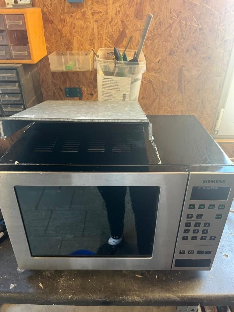 siemens magnetron HF13523 (inbouw of vrijstaand), Ophalen, Inbouw, Draaiplateau, 45 tot 60 cm