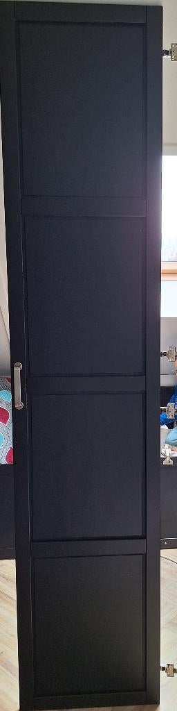 Ikea 4x zwarte Pax kastdeuren (incl toebehoren), Ophalen, Gebruikt, 200 cm of meer, Pax Ikea zwart