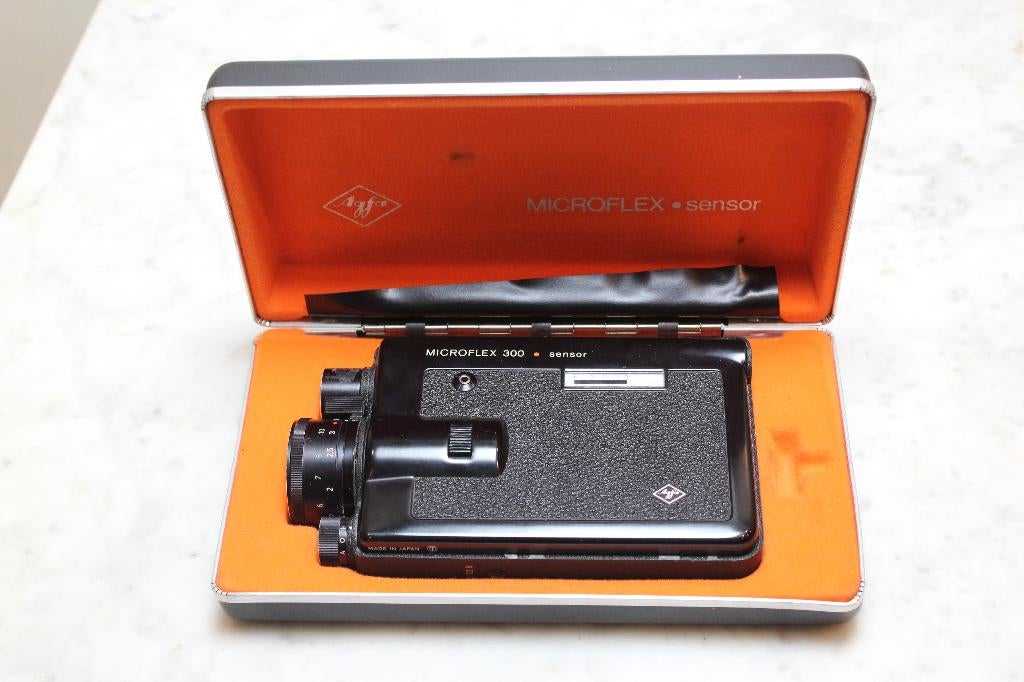 Vintage Agfa Microflex 300 Sensor 8mm Camera met Film, Audio, Tv en Foto, Videocamera's Analoog, Camera, 8mm, Ophalen