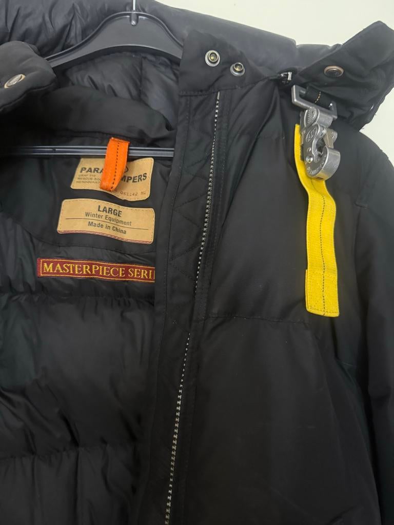 Parajumper jas dames maat L longbear, Ophalen of Verzenden, Zo goed als nieuw, Maat 42/44 (L), Zwart