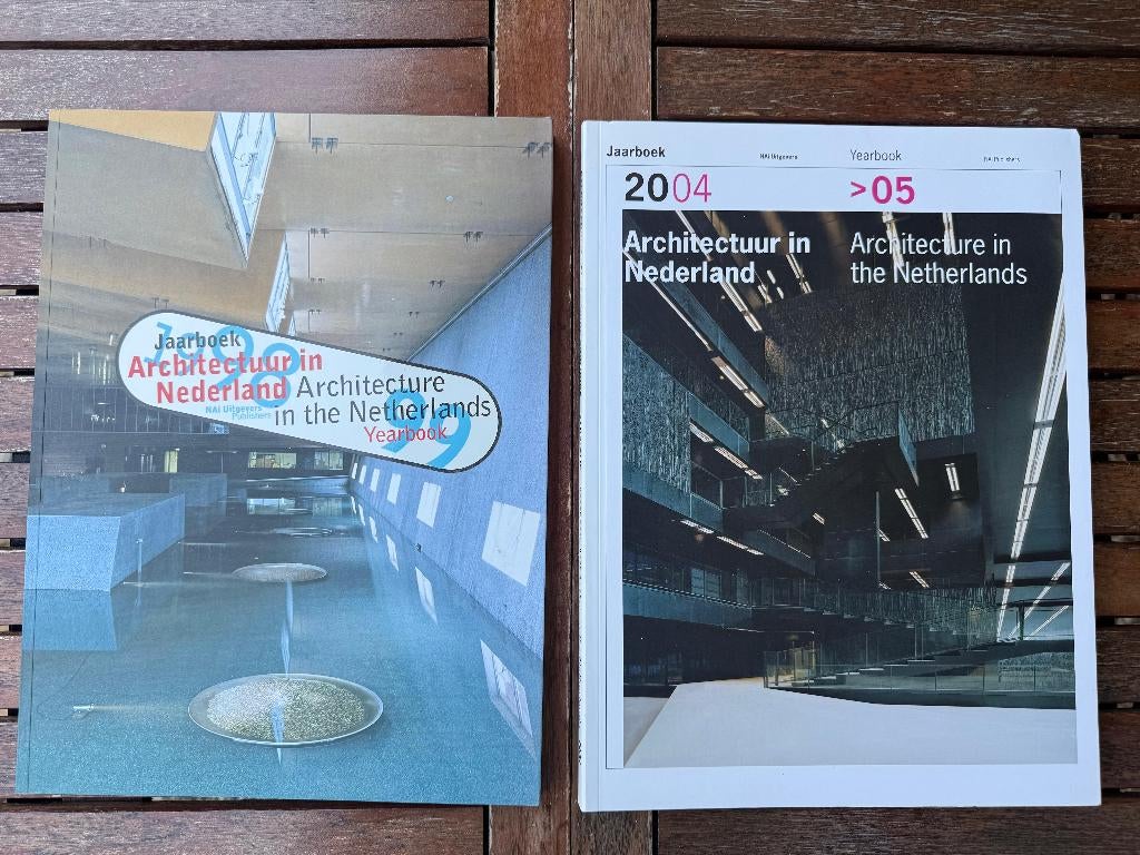 Jaarboeken Architectuur in Nederland 1998-1999 en 2004-2005, Ophalen of Verzenden, Zo goed als nieuw, Meerdere auteurs, Architectuur algemeen