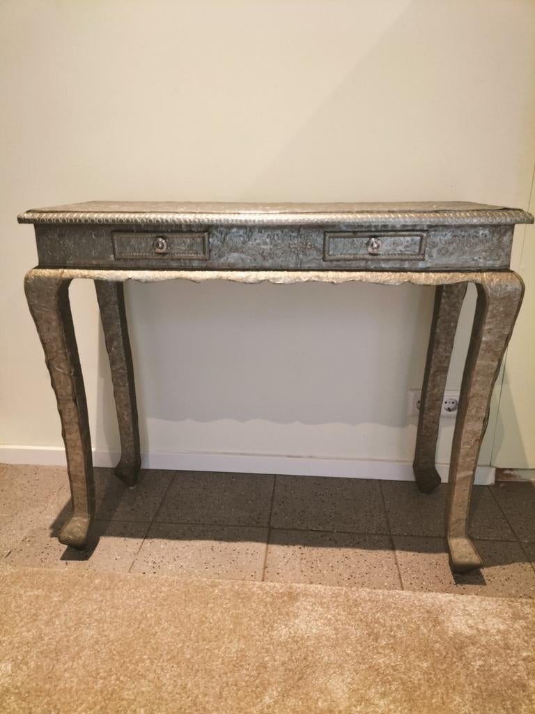 Haltafel  met zitje. Ibiza/India stijl, Ophalen, 50 tot 100 cm, Rond, Metaal