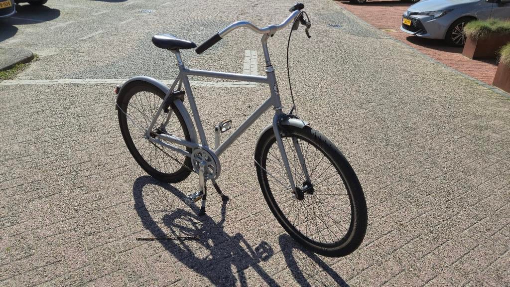 Veloretti Caferacer herenfiets - grijs, terugtraprem, Fietsen en Brommers, Fietsen | Heren | Herenfietsen, Ophalen, Gebruikt, Overige merken
