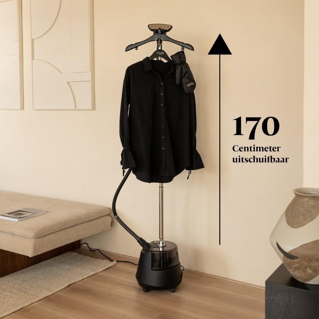 STEAMRS Dreamers Prof Luxe Kleding Stomer zwart strijkijzer, Ophalen of Verzenden, Zo goed als nieuw, Strijkijzer met snoer
