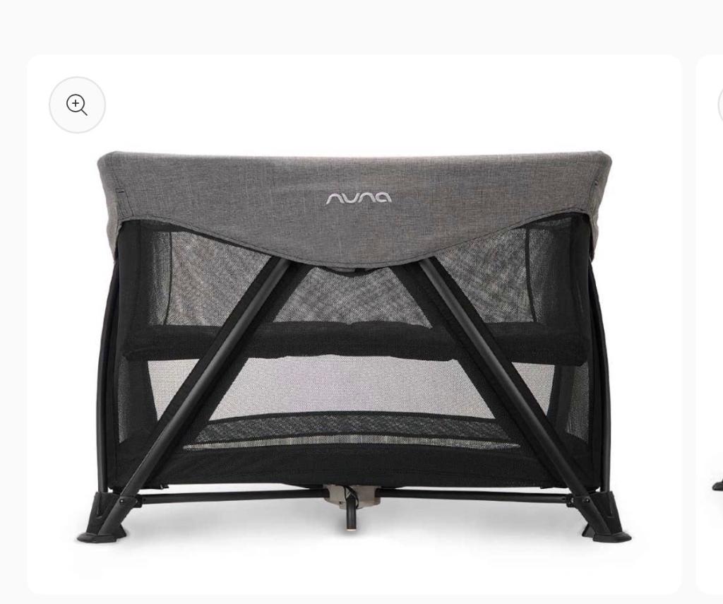 Nuna reisbedje /box in hoogte verstelbaar, laken en slaapzak, Kinderen en Baby's, Babywiegjes en Ledikanten, Ophalen of Verzenden