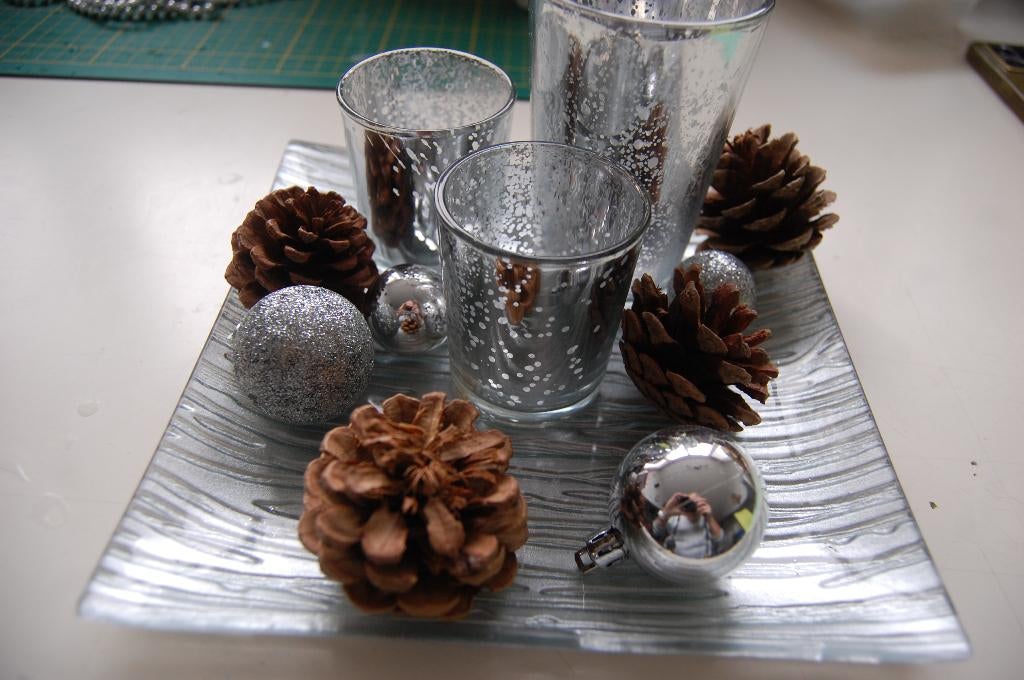 KERSTDIENBLAD met WAXINELICHT HOUDER, Ophalen of Verzenden, Nieuw