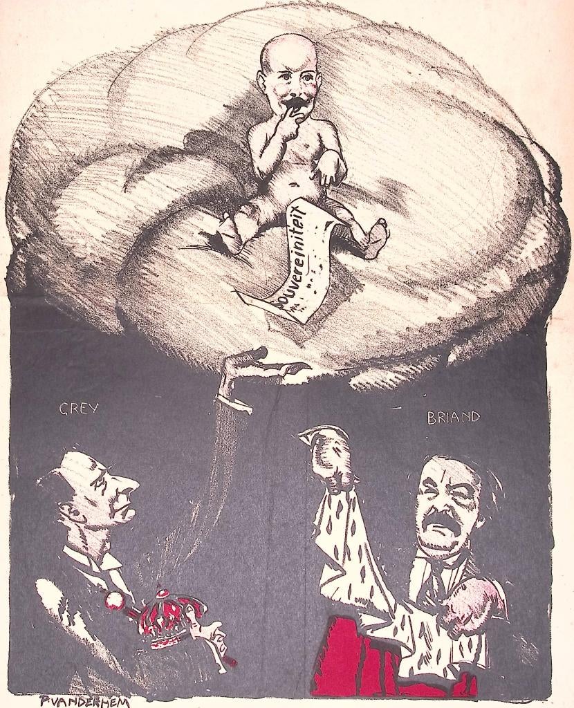 Griekenland en de entente op spotprent