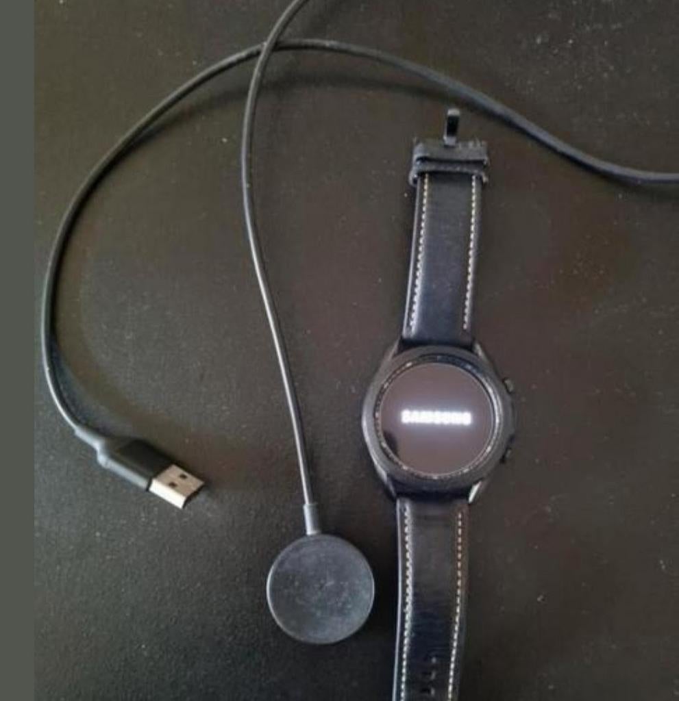 Samsung Galaxy Watch 3 - Veel opties en functies, Sieraden, Tassen en Uiterlijk, Smartwatches, Ophalen, Gebruikt, GPS, Zwart