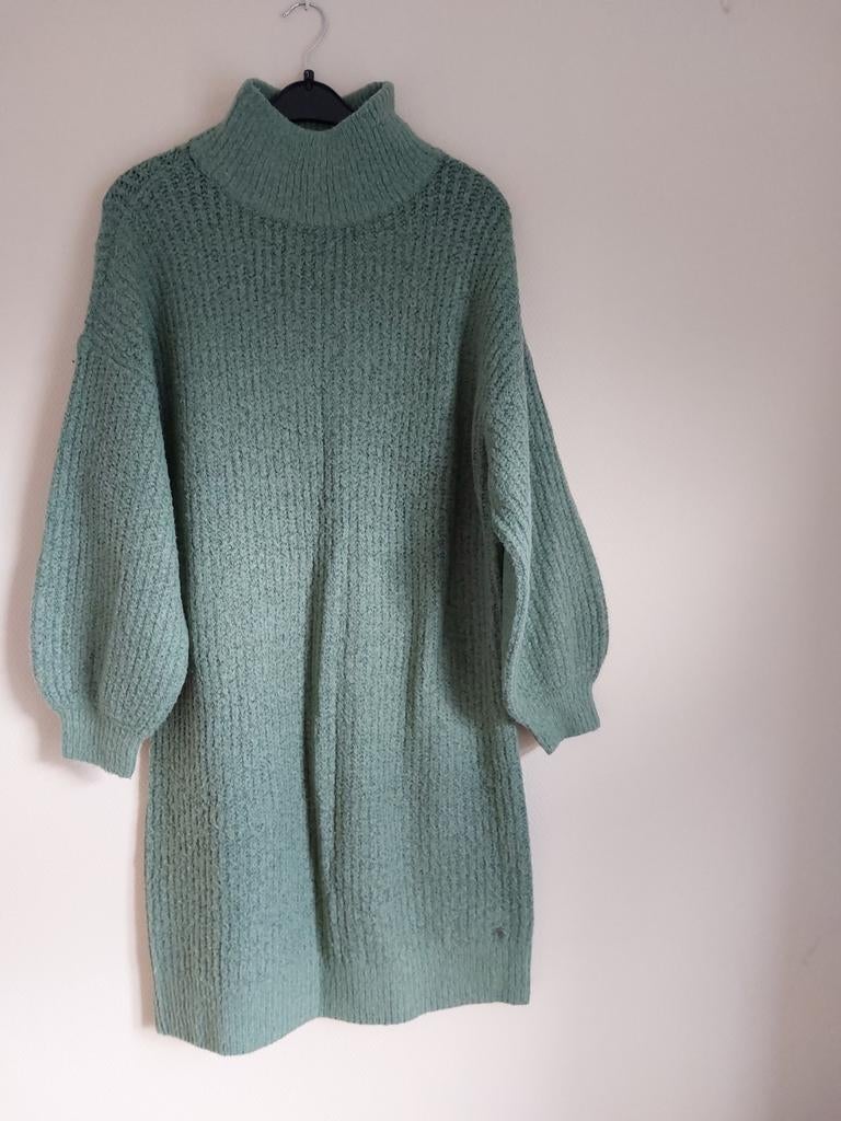 Gebreide jurk, Kleding | Dames, Ophalen of Verzenden, Zo goed als nieuw, Groen