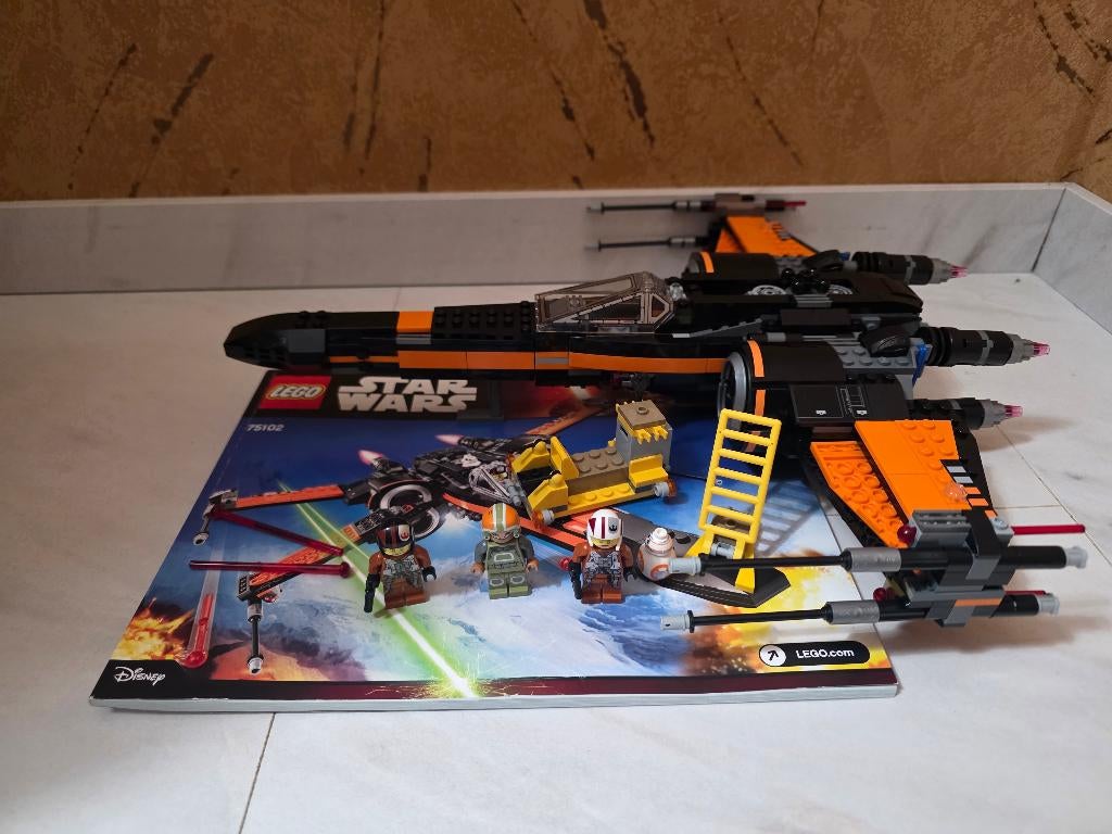LEGO Star Wars 75102 Poe's X-wing Fighter, Ophalen of Verzenden, Zo goed als nieuw, Complete set, Lego