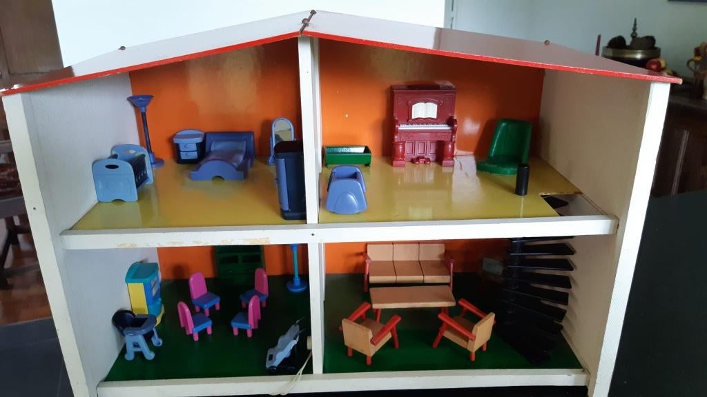 Poppenhuis, jaren 60, Ophalen of Verzenden, Gebruikt, Poppenhuis