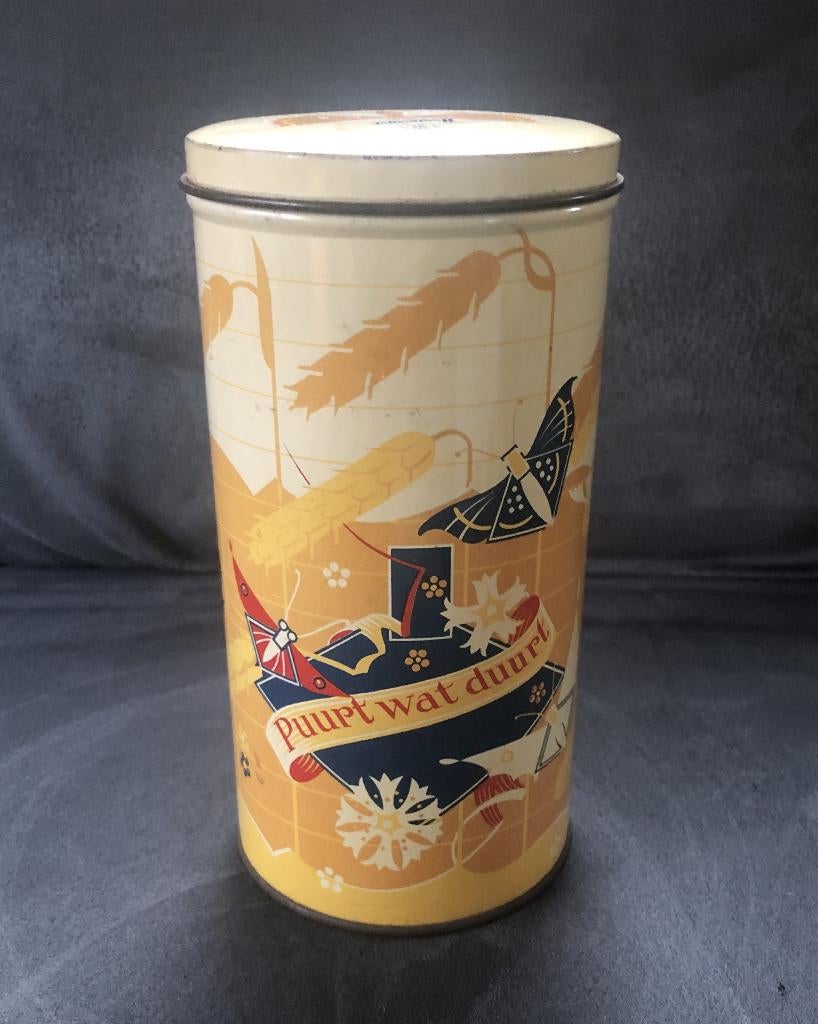 Oud blik Hooimeijer beschuit, Ophalen of Verzenden, Gebruikt, Overige