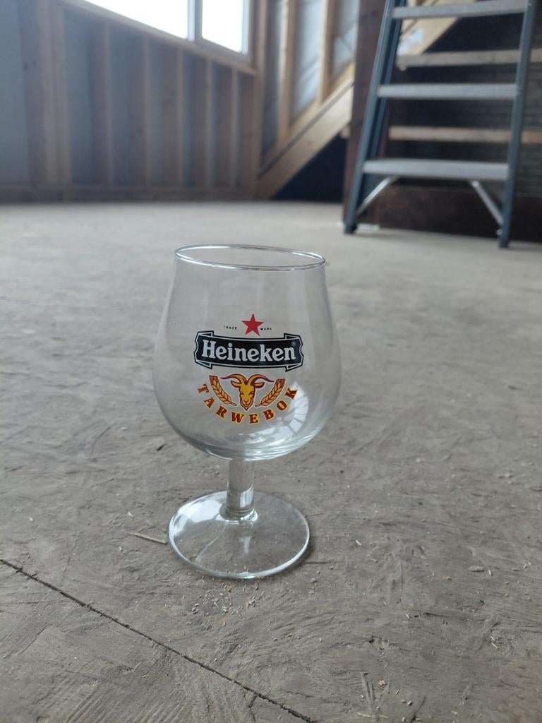 Heineken tarwebok glas, Ophalen of Verzenden, Zo goed als nieuw, Glas of Glazen, Heineken