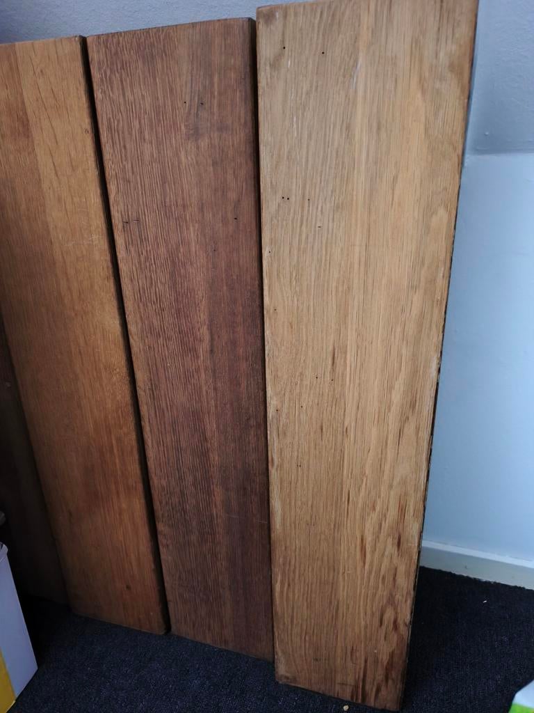 Tafelpoten eiken kleur 71 cm hoog en 15 centimeter vierboven, Tafelpoot, 50 tot 100 cm, Vierkant, Zo goed als nieuw