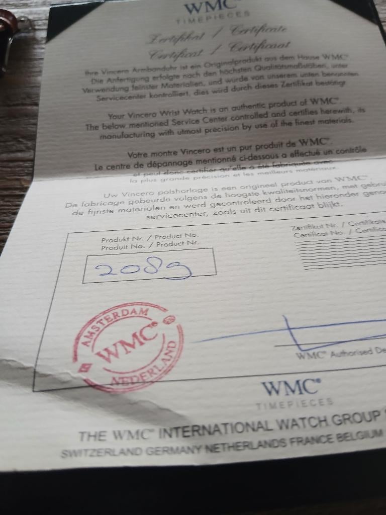 Te koop collectors item, Leer, Staal, Polshorloge, Zo goed als nieuw