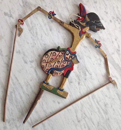 Platte Wajangpoppen Java prins en prinses Indonesie, Antiek en Kunst, Kunst | Niet-Westerse kunst, Ophalen of Verzenden