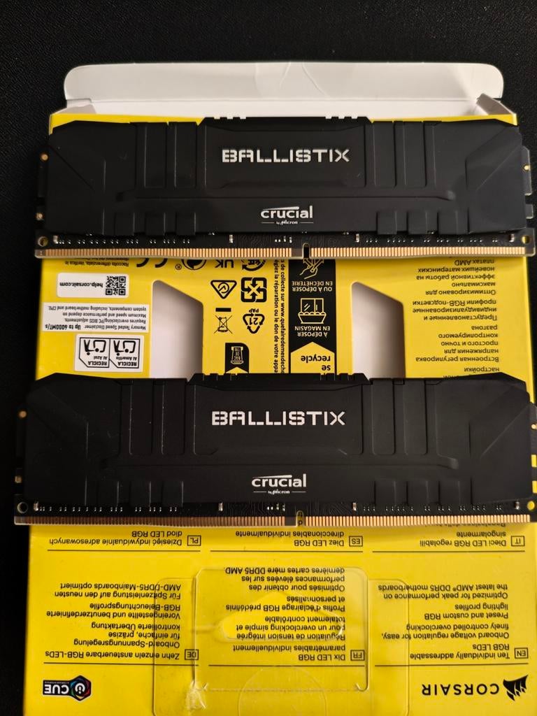 Crucial Ballistix BL2K16G26C16U4B 2666 MHz, DDR4, DRAM, Computers en Software, RAM geheugen, 32 GB, DDR4, Ophalen of Verzenden